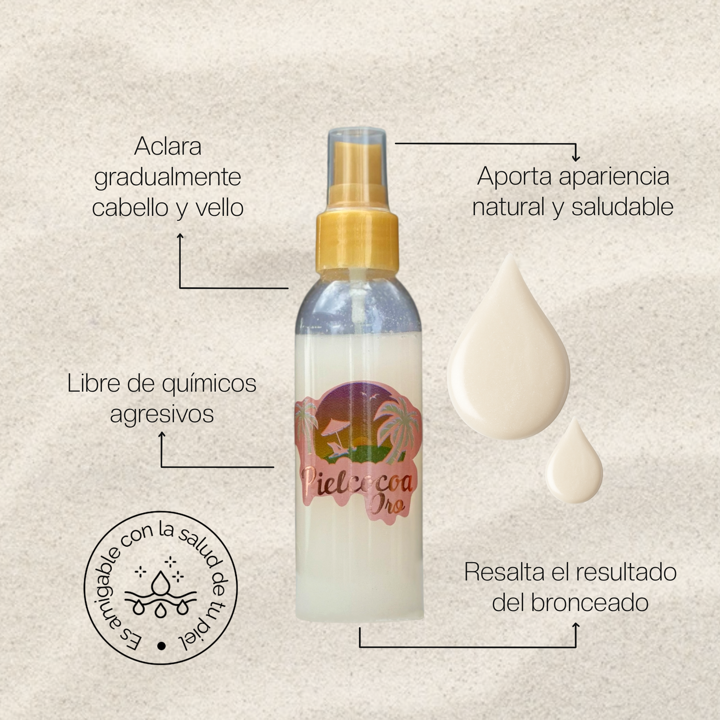 PIEL COCOA ORO ACLARADOR DE VELLOS