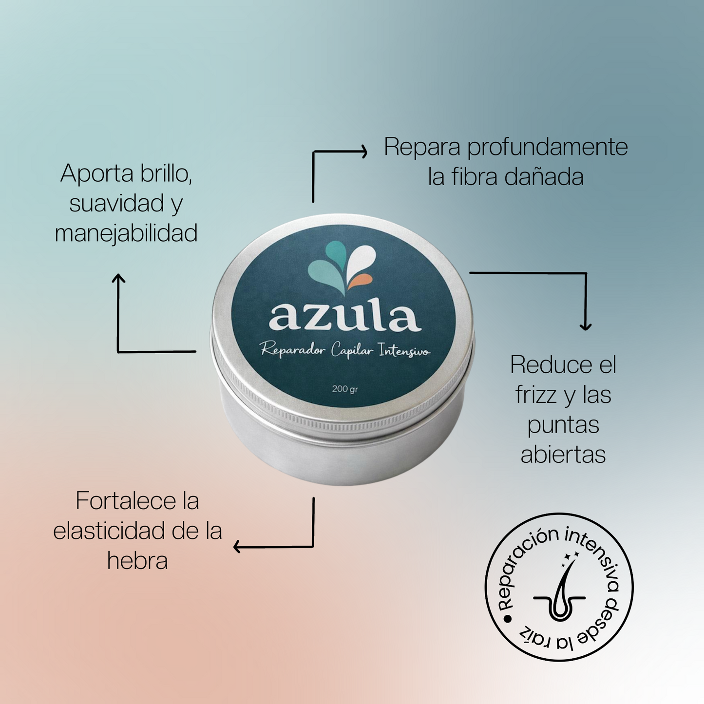 MASCARILLA CAPILAR AZULA